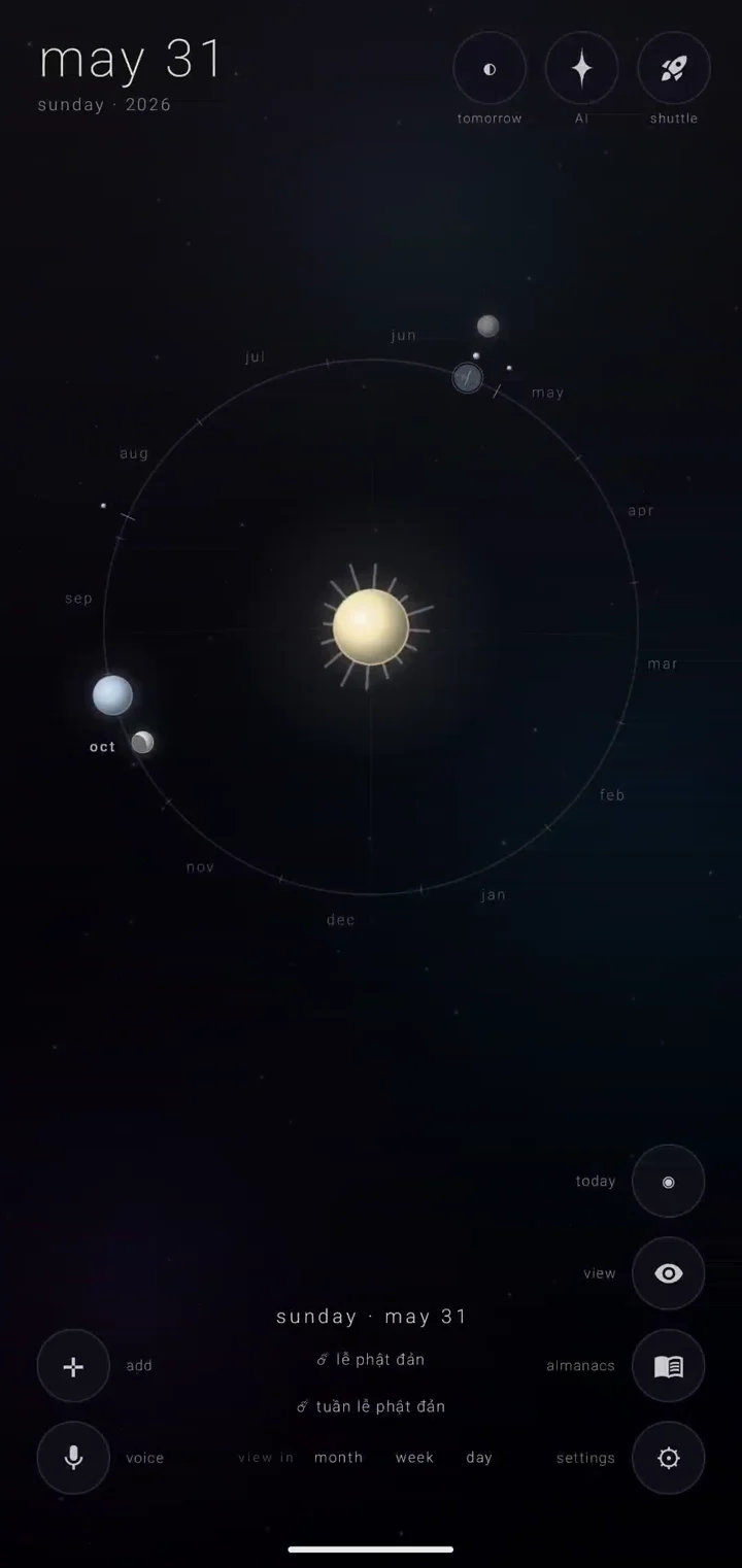 the buddhist (vietnam) almanac in zenith calendar