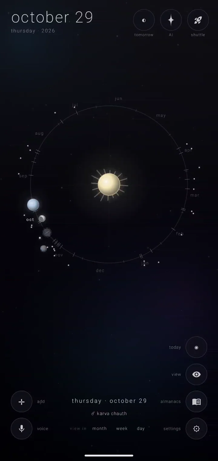 the hindu almanac in zenith calendar