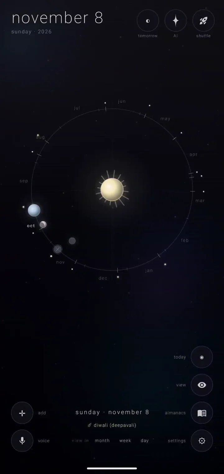the india almanac in zenith calendar