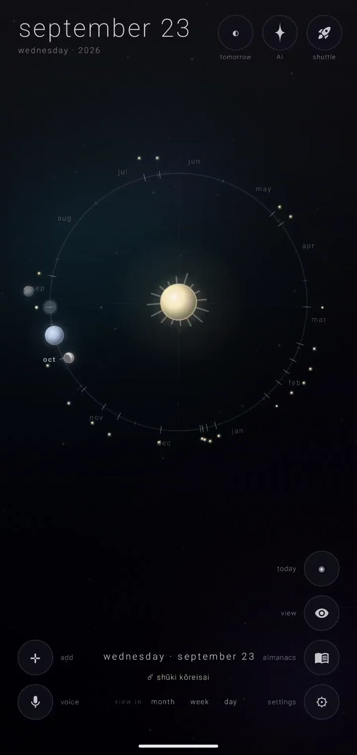 the shinto almanac in zenith calendar